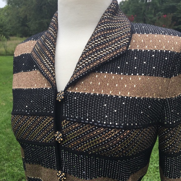 *SOLD* St. John Suit Embellished Jacket - Picture 3 of 5